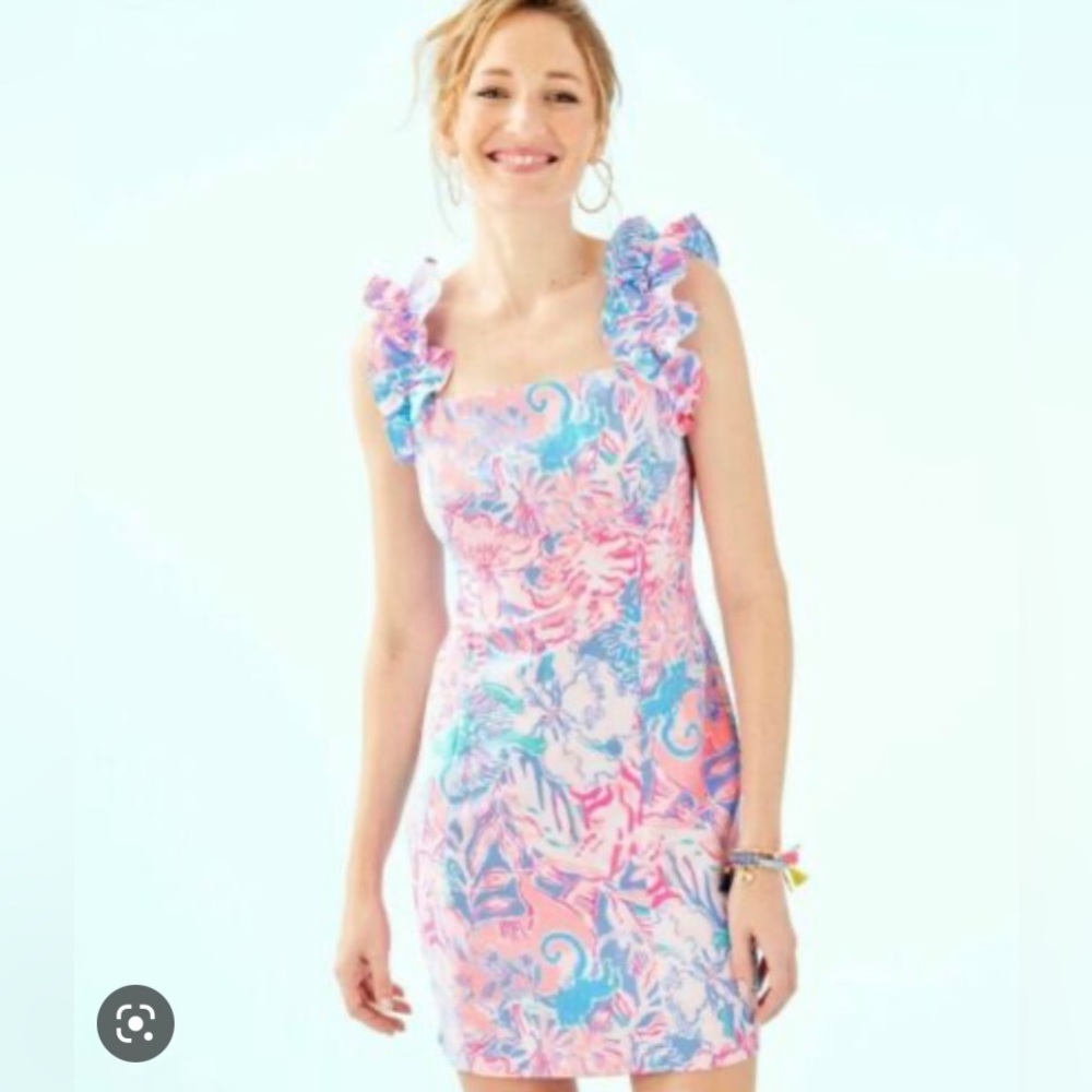 Lilly Pulitzer Devina Viva La Lilly Dress Size 16.